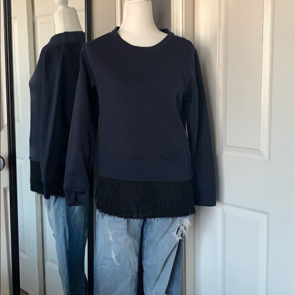 NEW LISTING! J.Crew Sweatshirt with fringe detail